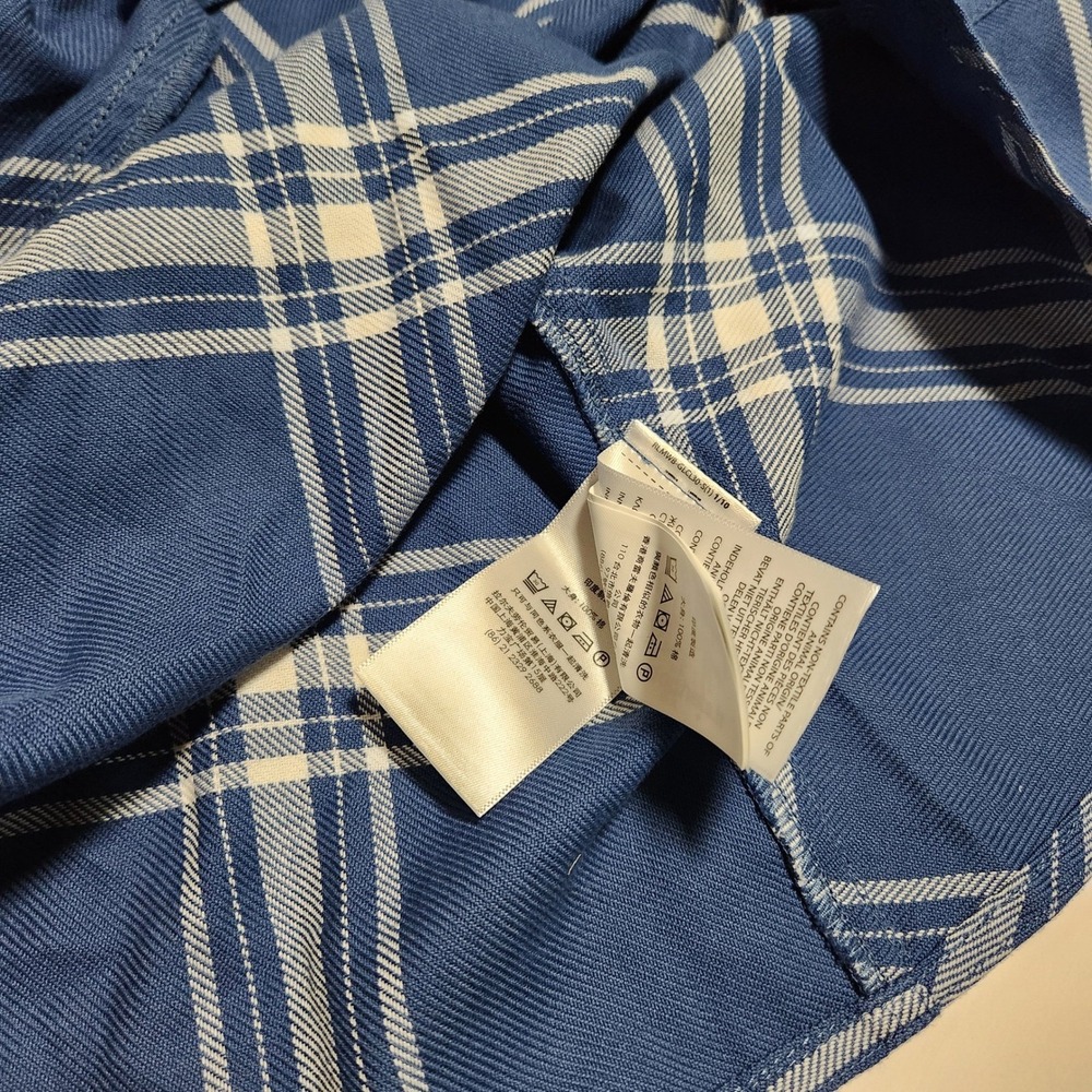 Polo by Ralph Lauren Blue Plaid Midi Skirt - Picture 11 of 13